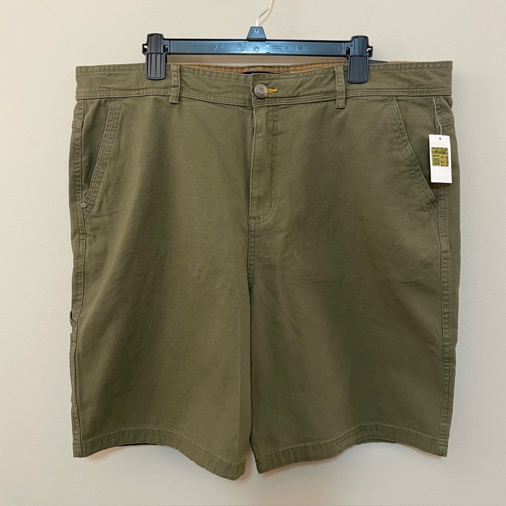 Caterpillar Olive Canvas Shorts 40 NWT